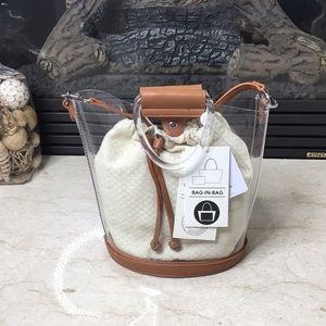 Tank Leather Bag in Bag Brand New